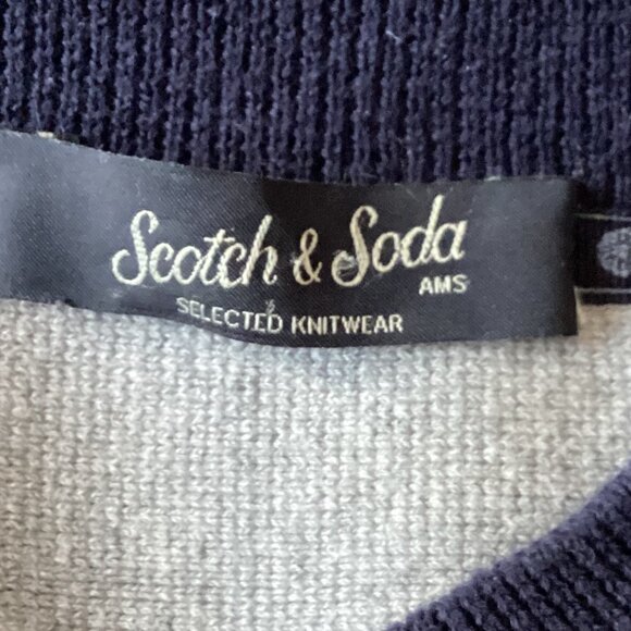 Scotch & Soda Men's Crewneck Knit Pullover Striped Sweater Size M Coastal - Picture 5 of 7